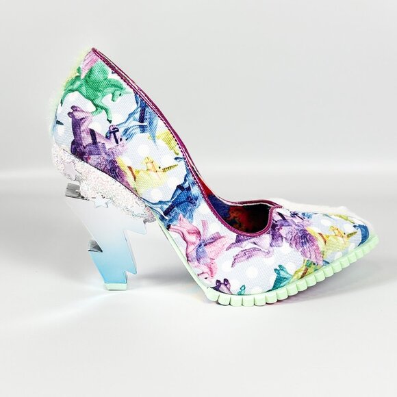 Irregular Choice Heaven’s Above Blue Lightning Heel Shoes – Size 39 - Picture 1 of 8